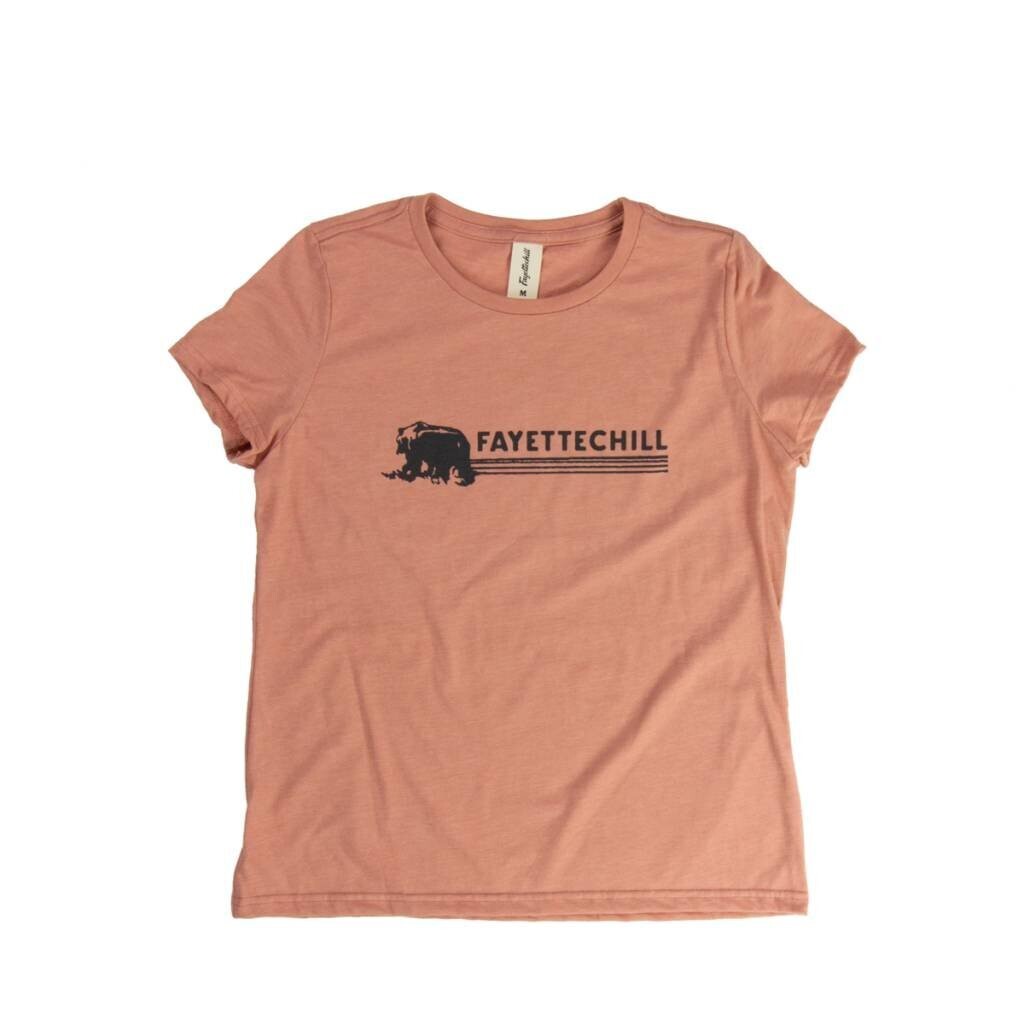 Fayettechill W&#39;s Kuma S/S Tee, Color: Heather Rose Dawn, Size: XS