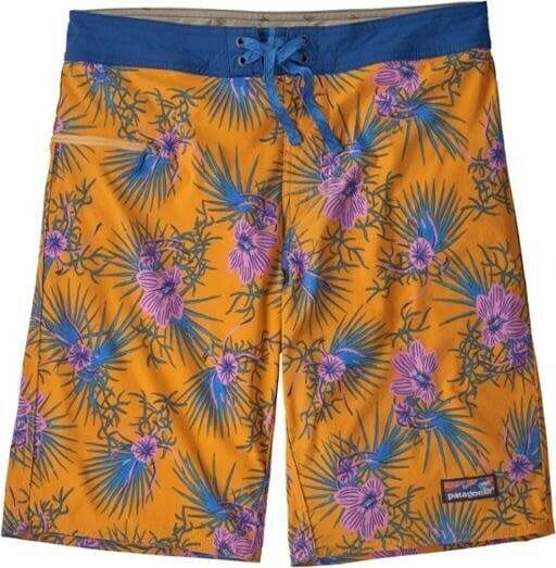 Patagonia M's Stretch Wavefarer Volley Shorts - 21 in., Color: Bayou Palmetto Saffron (BPOS), Size: 32