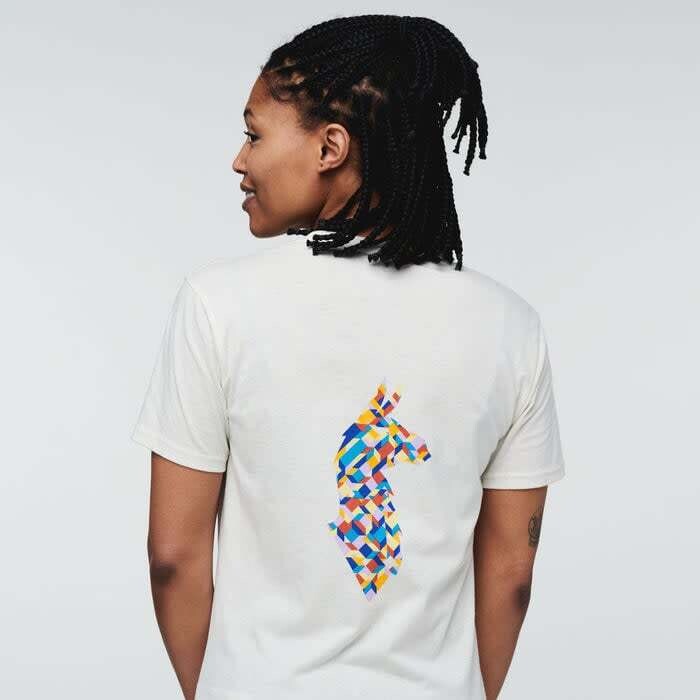 Cotopaxi Llama Lover T- Shirt, Color: Bone, Size: S