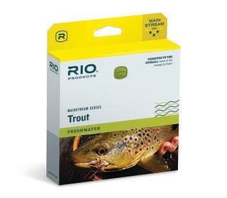 Rio Products Mainstream Full Sink Fly Line, Attribute 1: WF7S6, Attribute 2: 6-7 Ips, Attribute 3: Black