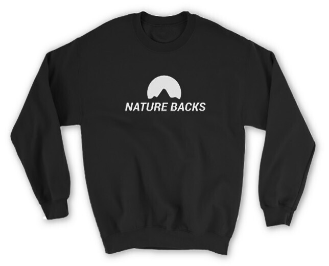 Nature Backs Crew Neck Sweatshirt Logo 