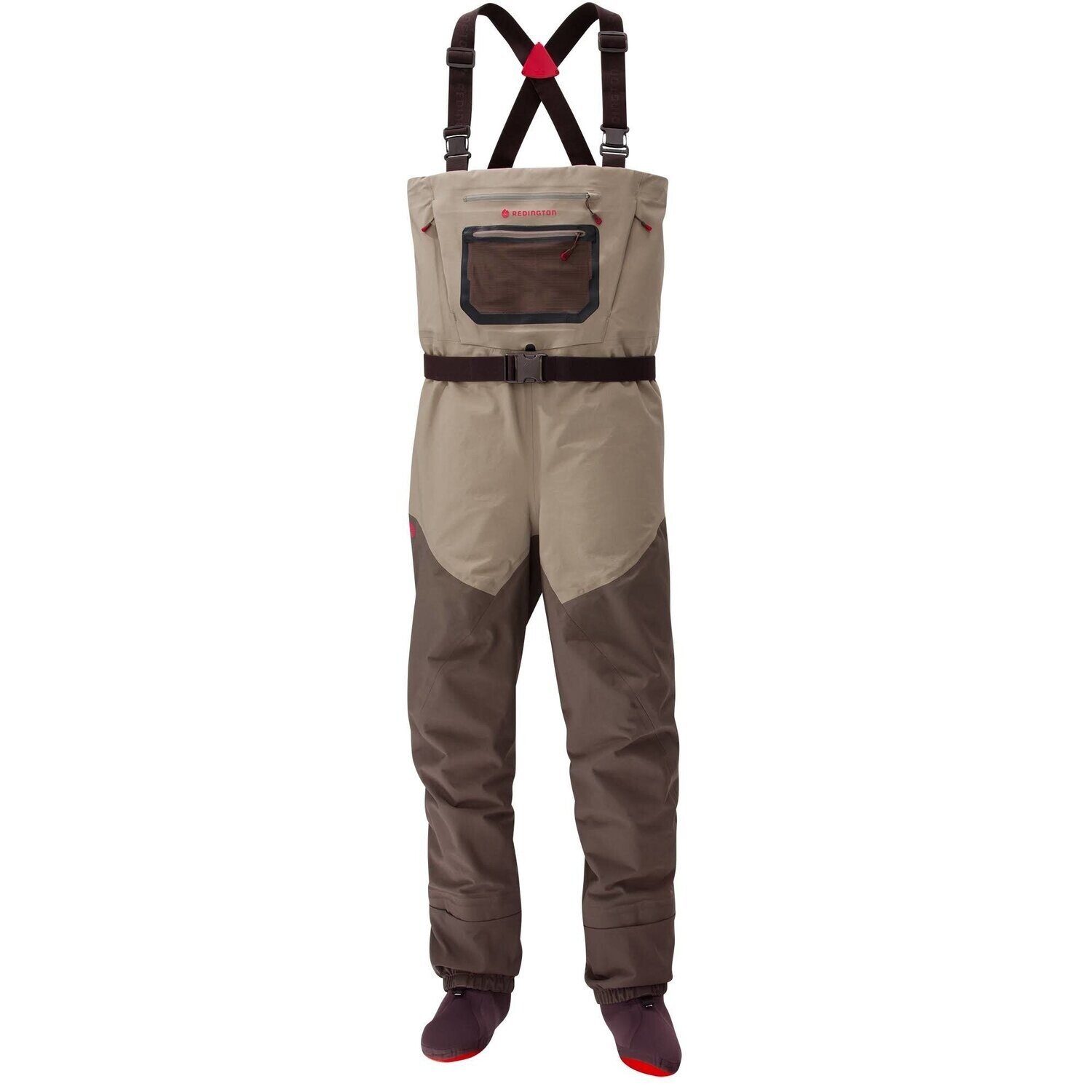 Redington Men's Sonic-Pro HD Waders , Color: Clay/Dark Earth, Size: ML