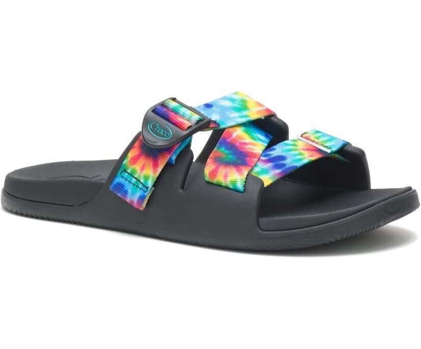 Chaco W&#39;s Chillos Slide Sandal, Type: Medium, Color: Dark Tye Dye, Size: 5