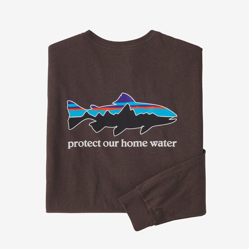 Patagonia M's Long-Sleeved Home Water Trout Responsibili-Tee