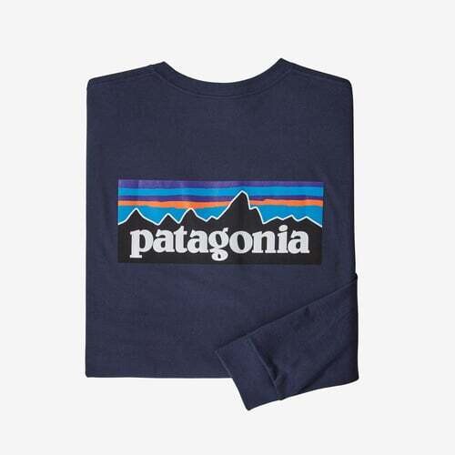 Patagonia M&#39;s Long-Sleeved P-6 Logo Responsibili-Tee
