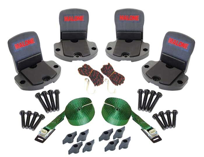 Malone BigFoot Pro Canoe Carrier with Tie-Downs - Gunwale Brackets