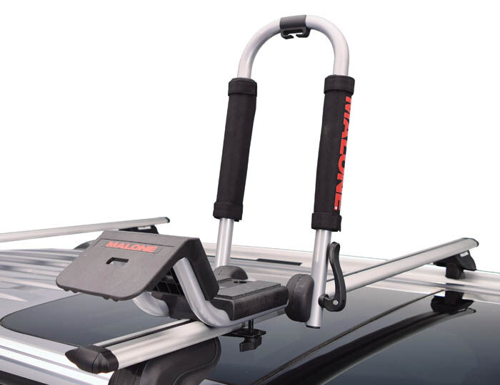 Malone Downloader Kayak Carrier with Tie-Downs - J-Style - Folding - Side Loading