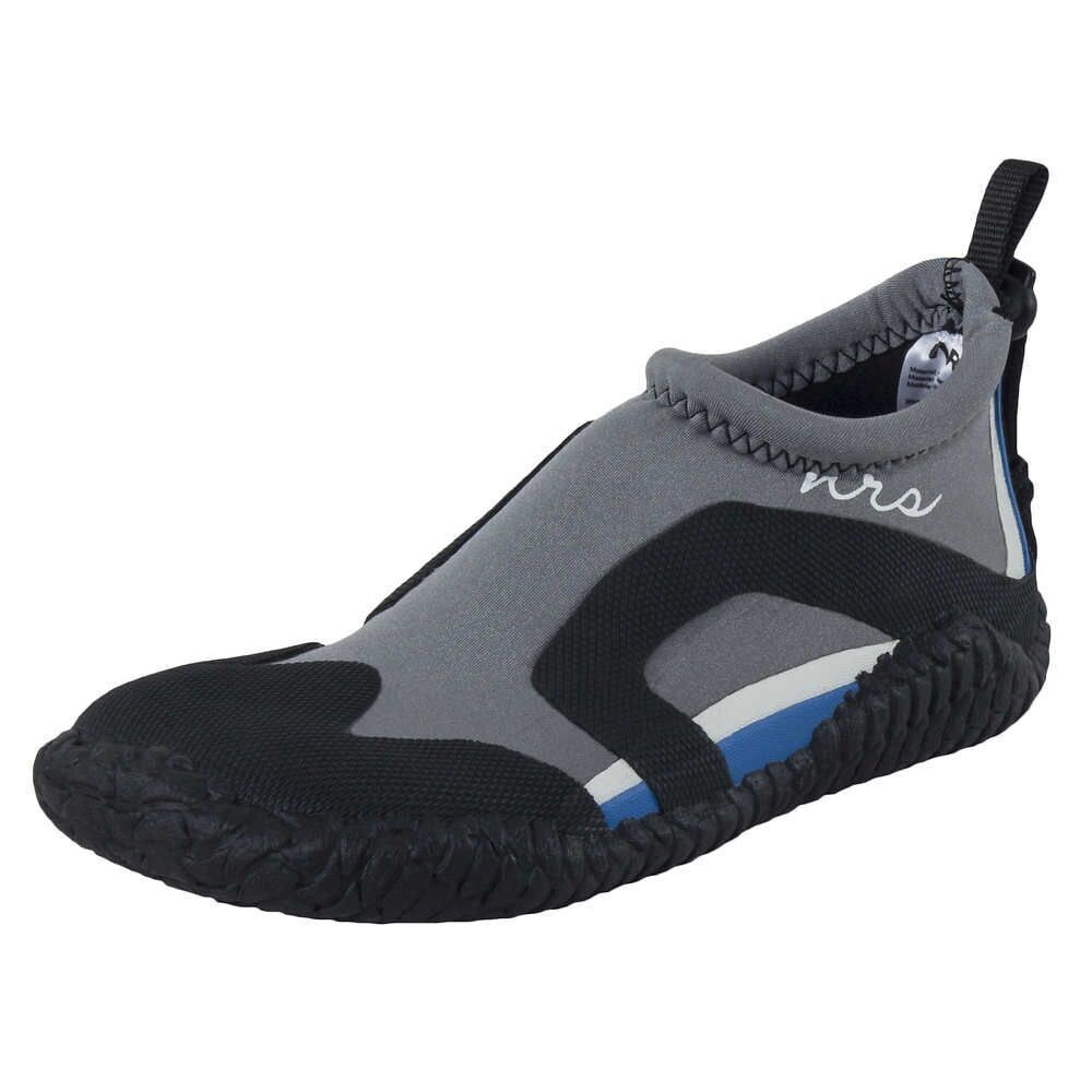 NRS Women&#39;s Kicker Remix Wetshoe, Color: Gray/Blue, Size: 5