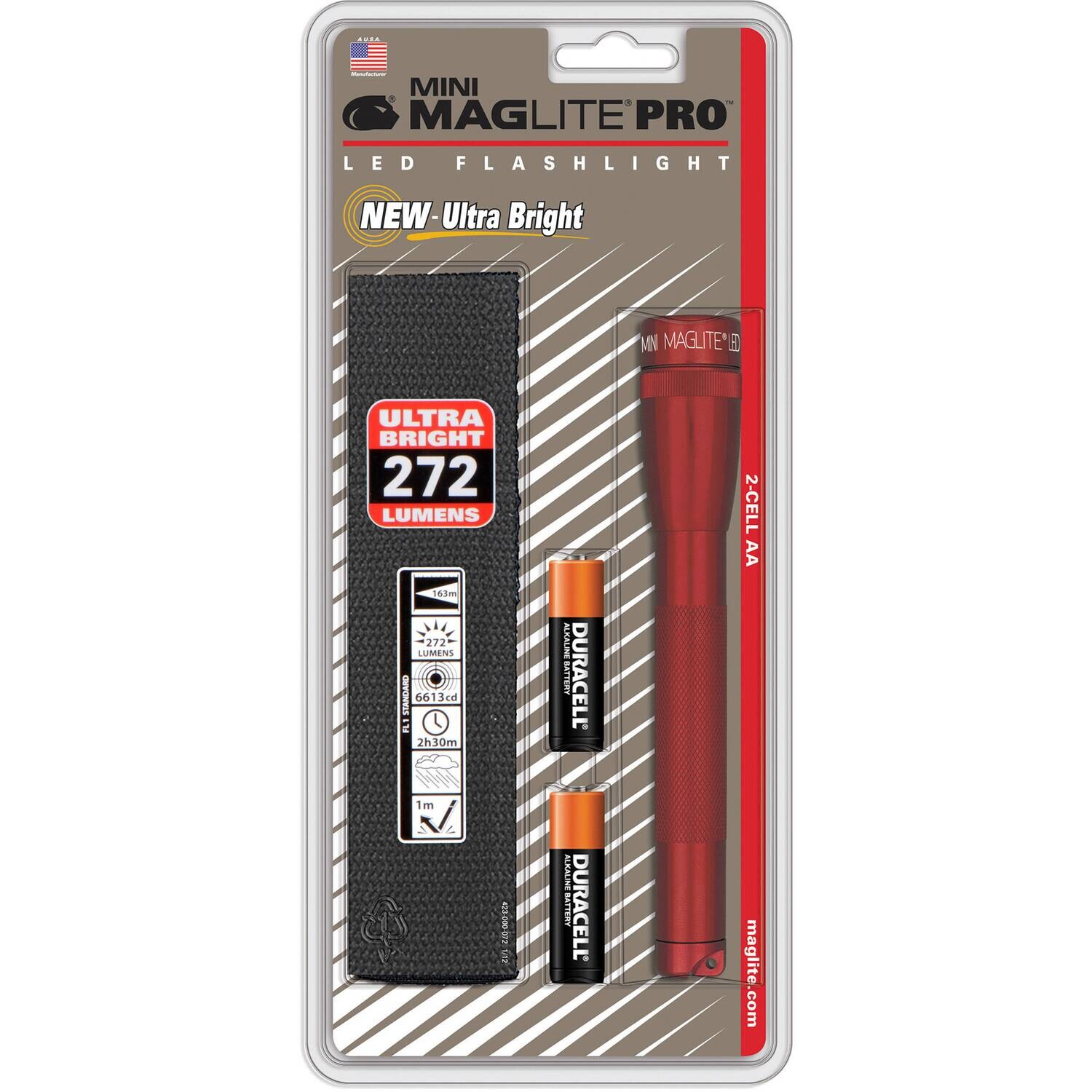 Mini Maglite Pro, 2-cell AA,Red