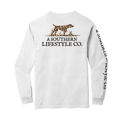 Southern Lifestyle Leopard Logo LS Tee