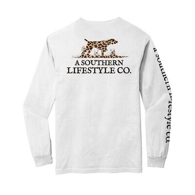 Southern Lifestyle Leopard Logo LS Tee