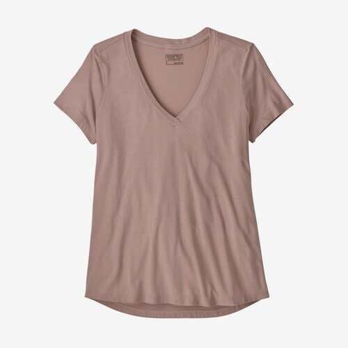 Patagonia W&#39;s Side Current T-Shirt, Color: Stingray Mauve, Size: S