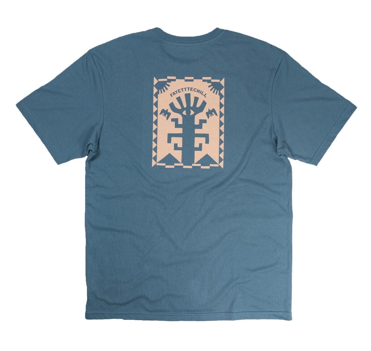 Fayettechill S/S Wise Woods T-Shirt, Color: Peak Blue, Size: S