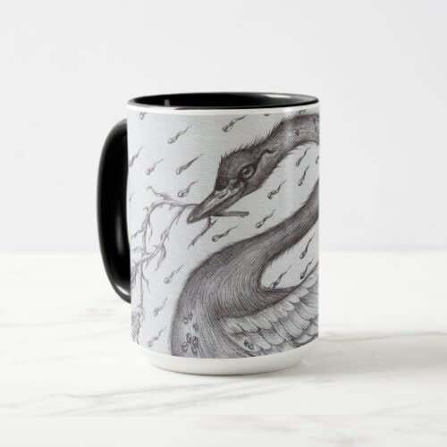 Swan Coffee Cup, Color: Black