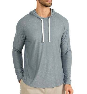 Free Fly M's Bamboo Slub Hoody, Color: Slate, Size: S