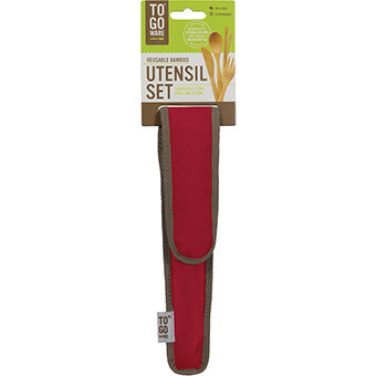 To-Go Ware Bamboo Utensil Set 4 pc. Cayenne