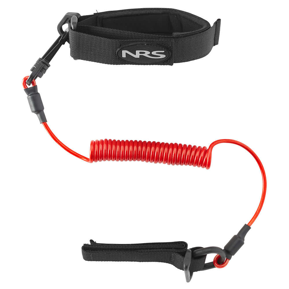 NRS Coil Paddle Leash  Red
