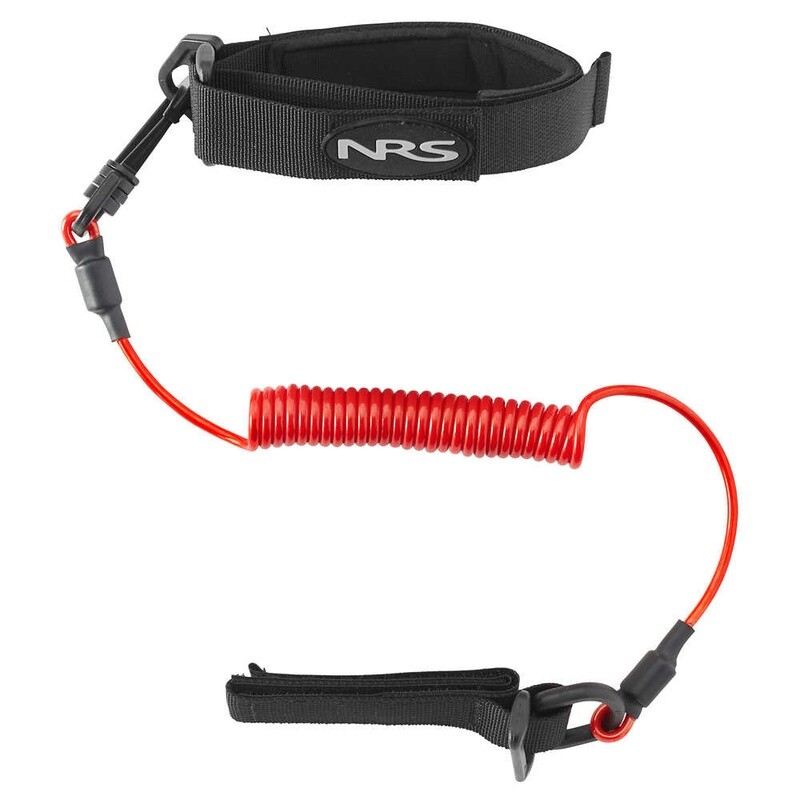 NRS Coil Paddle Leash  Red