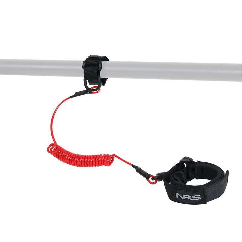 NRS Coil Paddle Leash  Red