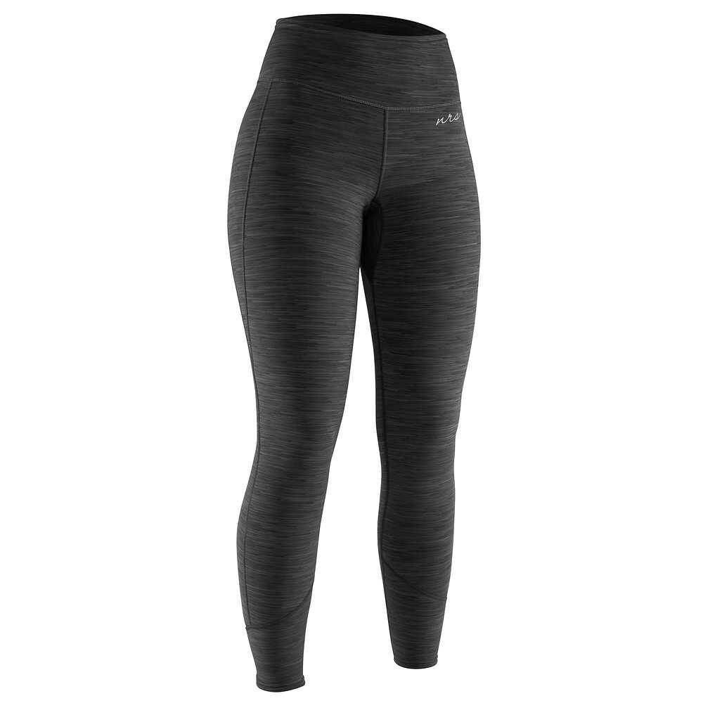 NRS W&#39;s HydroSkin 0.5 Pants L Black Heather