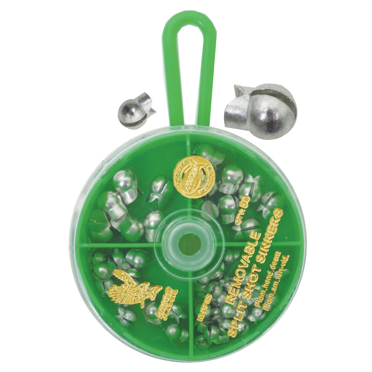Removable Split Shot Sinkers Mixed 50 pc.