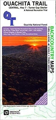 Ouachita Trail Map - Central