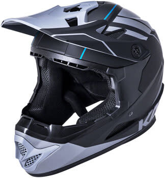 Kali Protectives Zoka Youth Full-Face Helmet - Black/Gray, Youth, Large