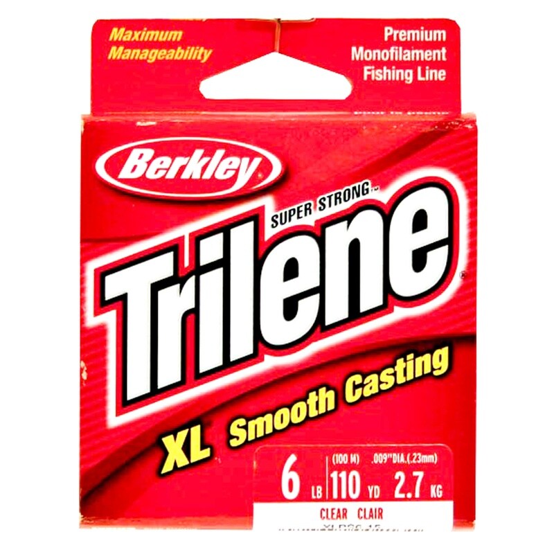 Trilene XL Clear Fishing Line 6 lbs.  110 yrds.
