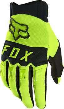 Fox Racing Dirtpaw Gloves - Fluorescent Yellow, Full Finger, Men&#39;s, Medium