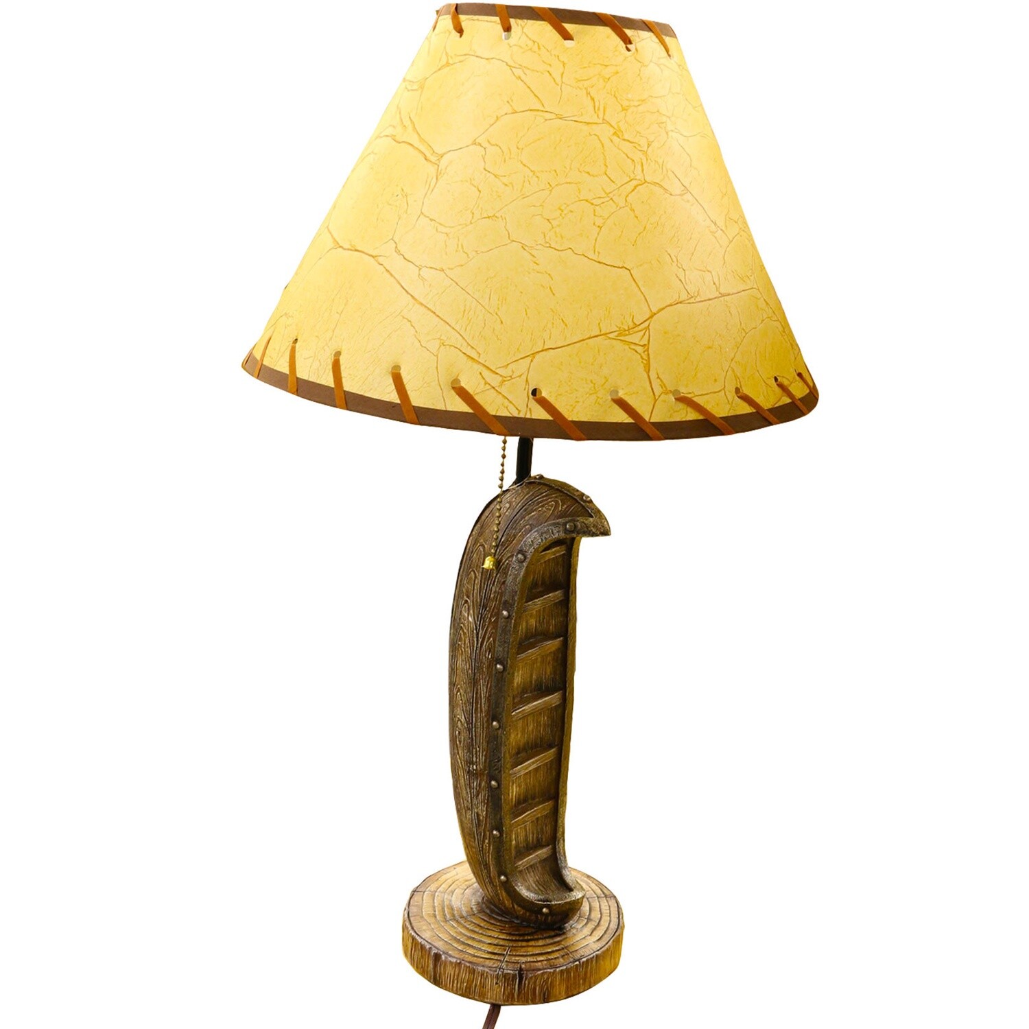 Rustic Canoe Lamp