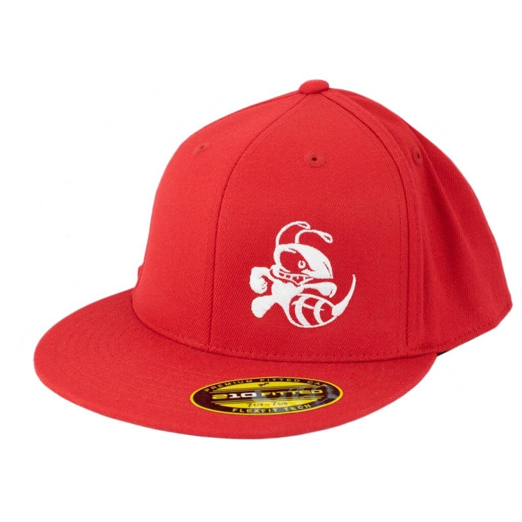 Buzzz 210 Fitted Premium Flexfit Hat Red/White-L/XL