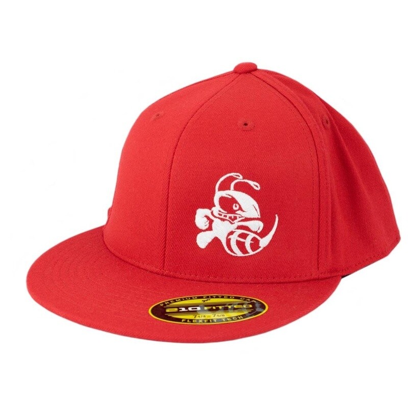 Buzzz 210 Fitted Premium Flexfit Hat Red/White-L/XL