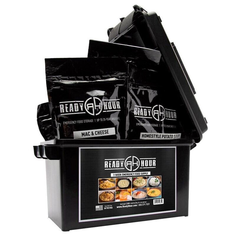 Ready Hour 1-Week Emergency Food Supply Ammo Can (2,000+ calories/day)