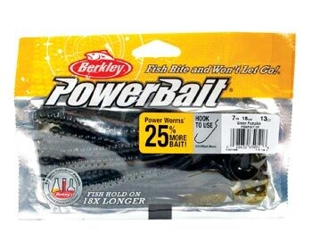Berkley&#39;s Powerbait 7&quot; Worm Green 13 ct.