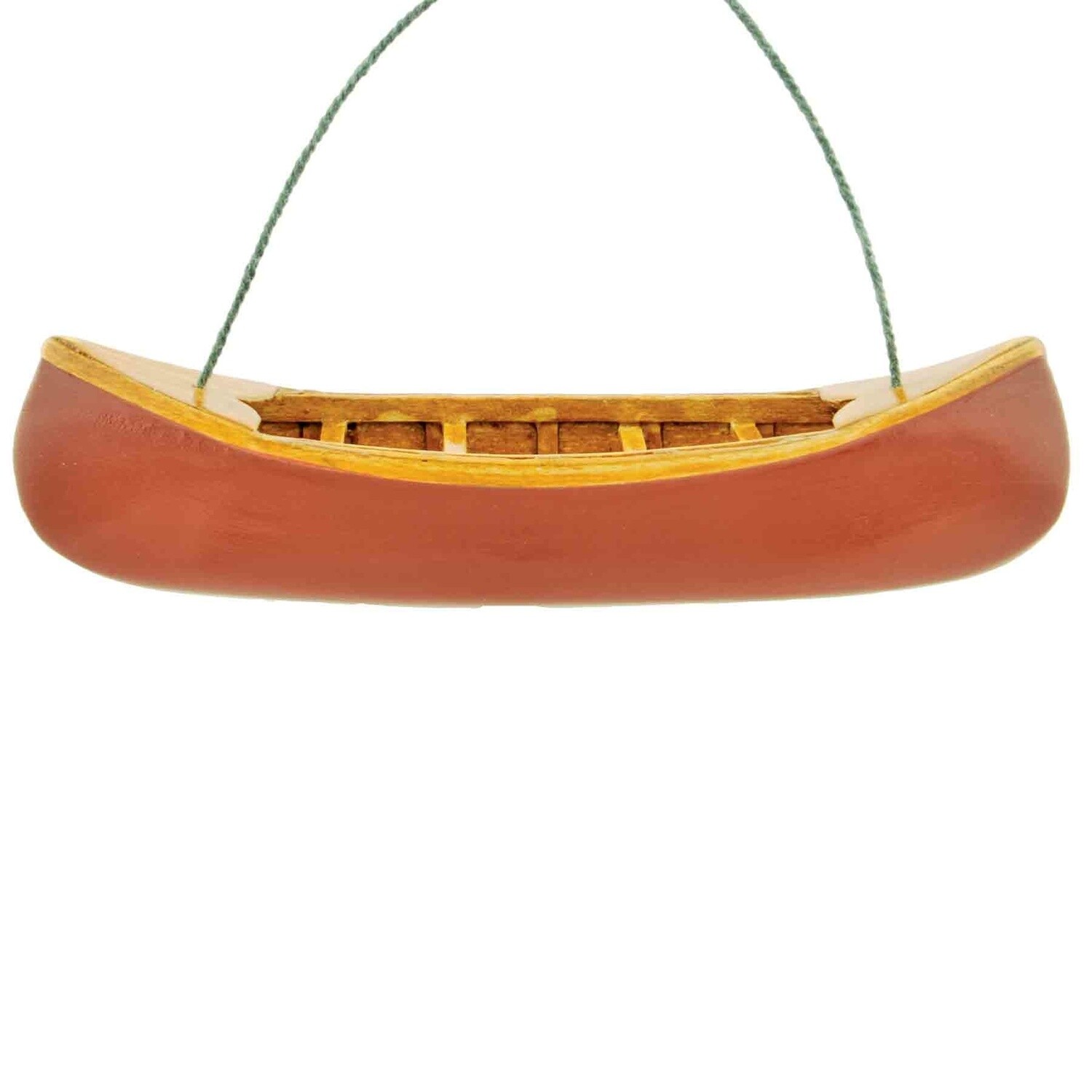 Wood Canoe 5&quot; Ornament Asst. 12/Box single