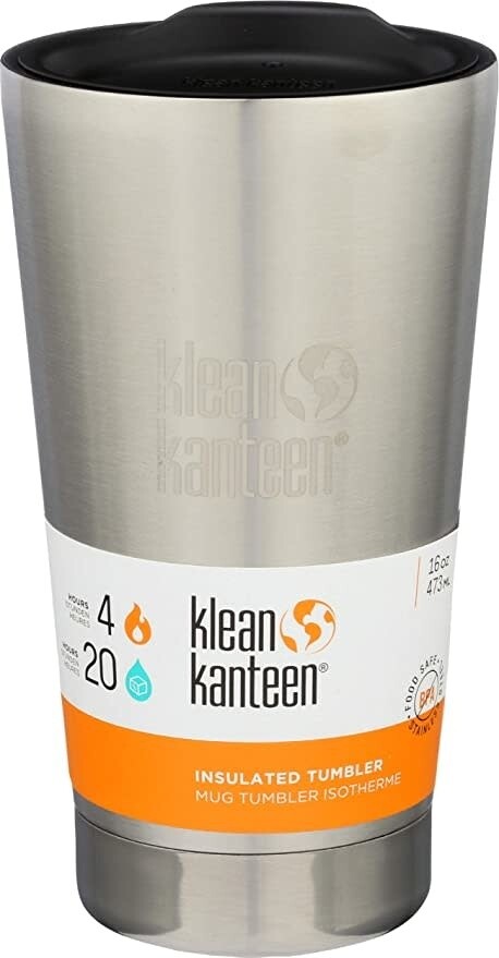 Klean Kanteen - Insulated Tumber 16oz, Brushed Stainless