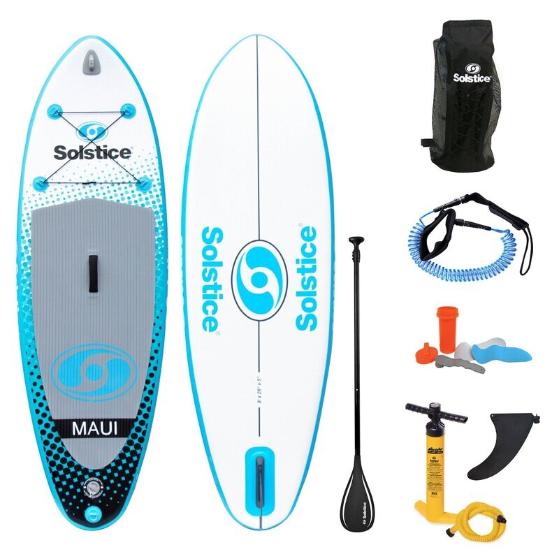 Solstice Maui Youth Inflatable Stand-Up Paddleboard Kit 8'
