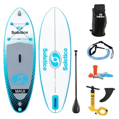 Solstice Maui Youth Inflatable Stand-Up Paddleboard Kit 8&#39;