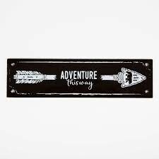 Emalco Enamel Adventure This Way Sign