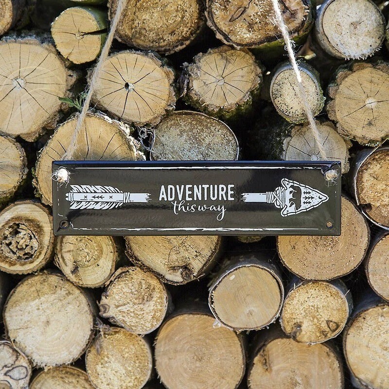 Emalco Enamel Adventure This Way Sign