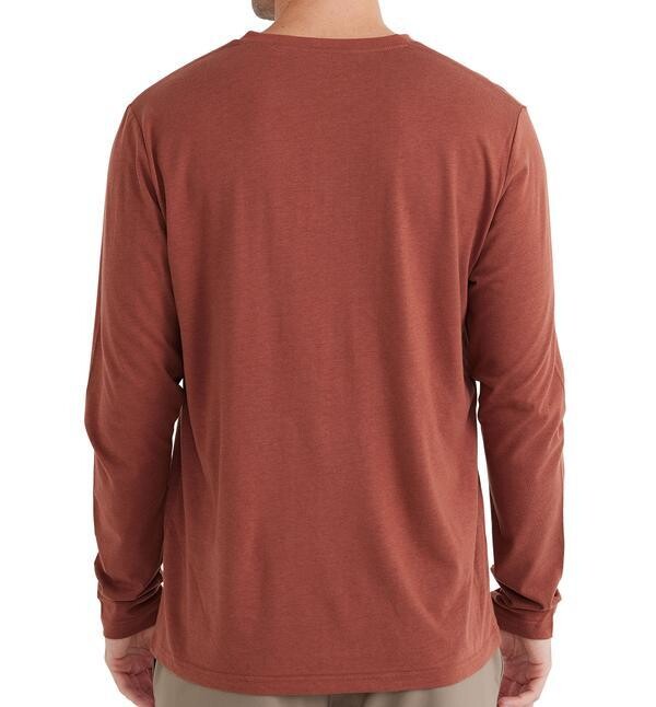Free Fly M's Bamboo Heritage Henley Clay XL