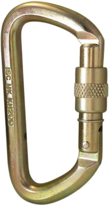 Offset D Karabiner Screwgate