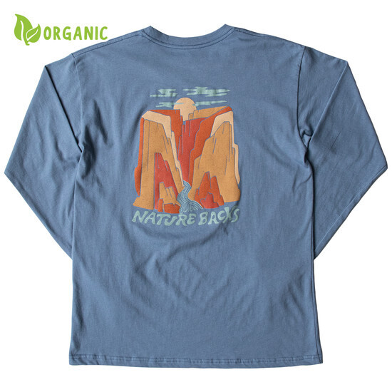 Nature Back L/S Narrows T-Shirt Fog L