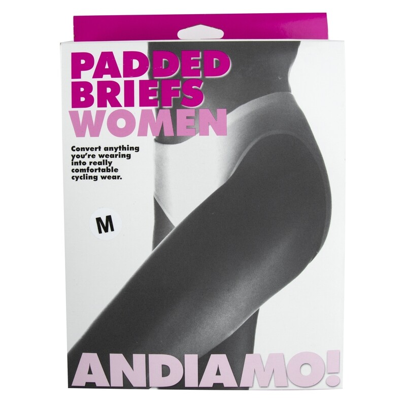 Andiamo W's Padded Cycling Briefs Black M