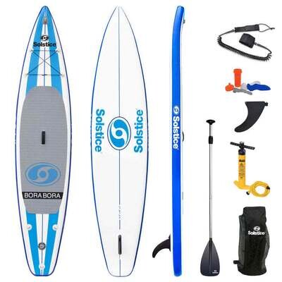 Solstice Bora Bora Inflatable Stand-Up Paddleboard Kit 12&#39;6&quot;