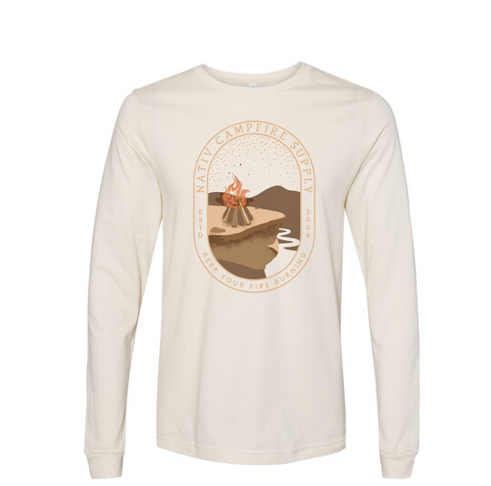 Nativ Campfire Long-Sleeved T-Shirt Natural S