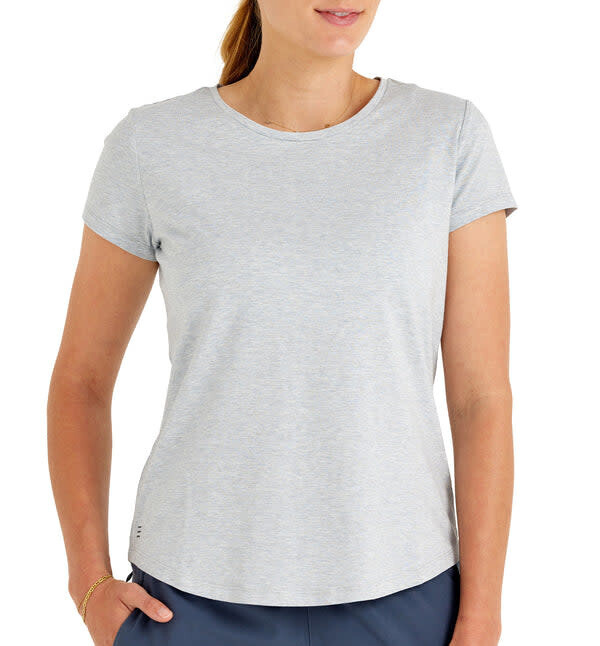 Free Fly W&#39;s Bamboo Current Tee Bay Blue XL