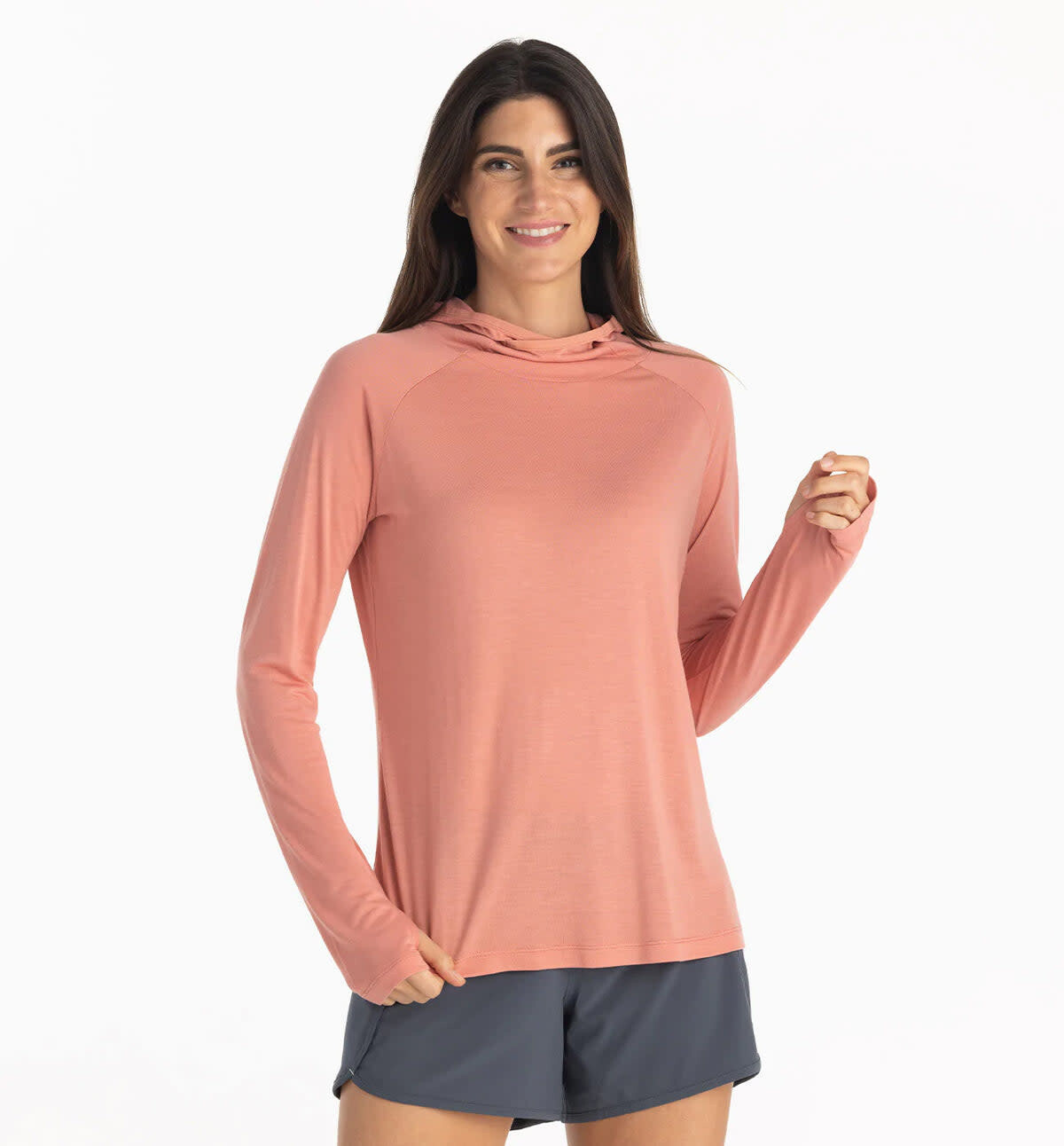 Women&#39;s Bamboo Lightweight Hoody II Bright Clay L