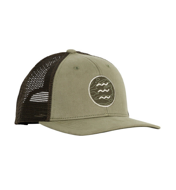 Free Fly Topo Icon Snapback Hat Gallatin Green