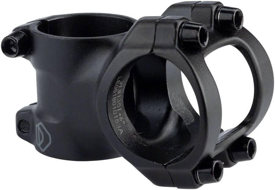 Dimension Trail Stem - 35mm, 31.8 Clamp, +/-6, 1 1/8&quot;, Aluminum, Black
